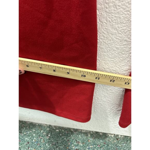 Fashion Nova Red Cold Shoulder Wide Leg Jumpsuit Belted Falling For Your Charm M - Picture 11 of 16